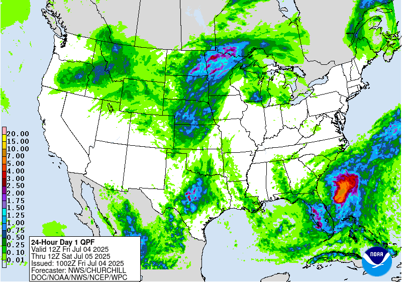 Weather radar map